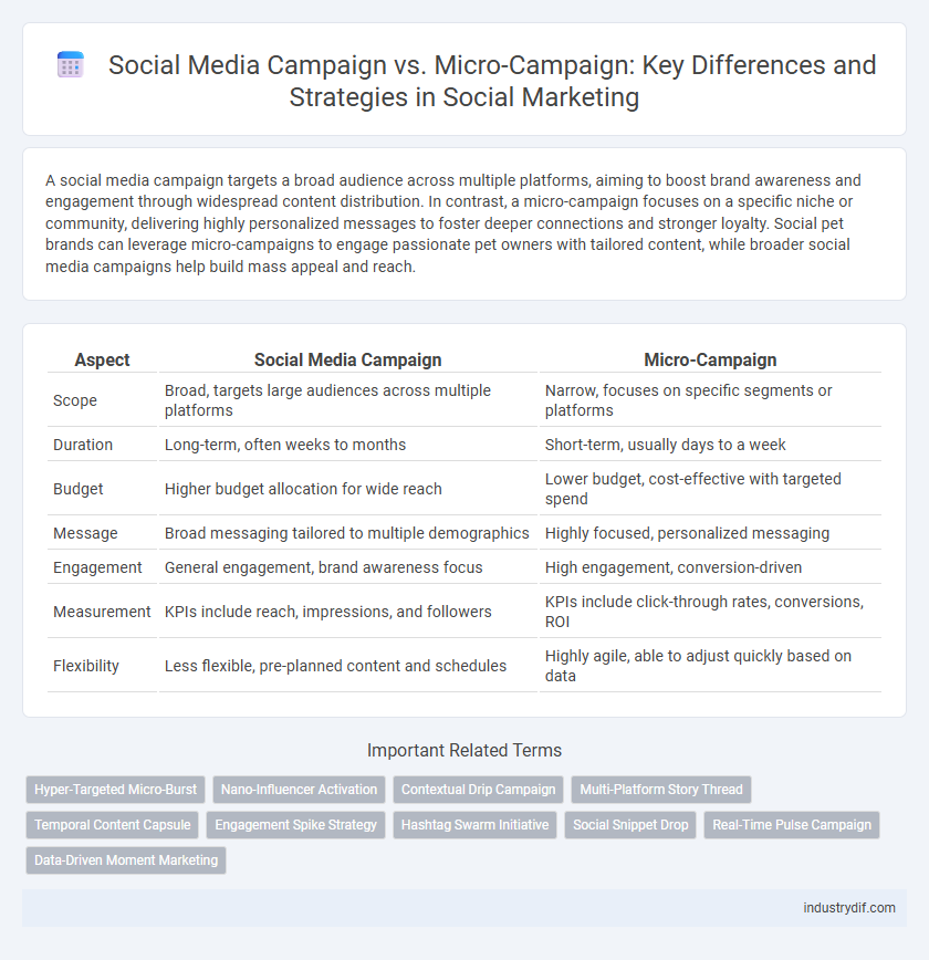 Social Media Campaign vs. Micro-Campaign: Key Differences and Strategies in Social Marketing