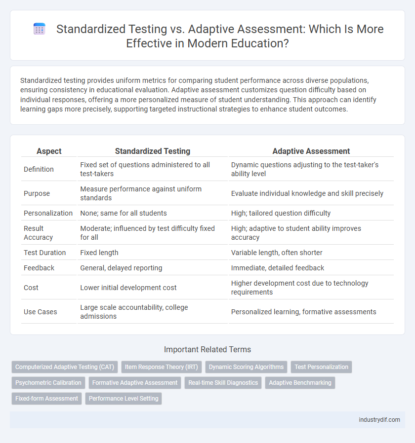 Standardized Testing vs. Adaptive Assessment: Which Is More Effective in Modern Education?