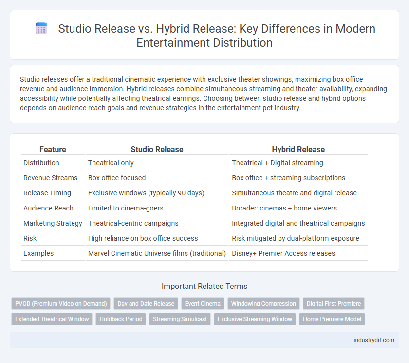 Studio Release vs. Hybrid Release: Key Differences in Modern Entertainment Distribution