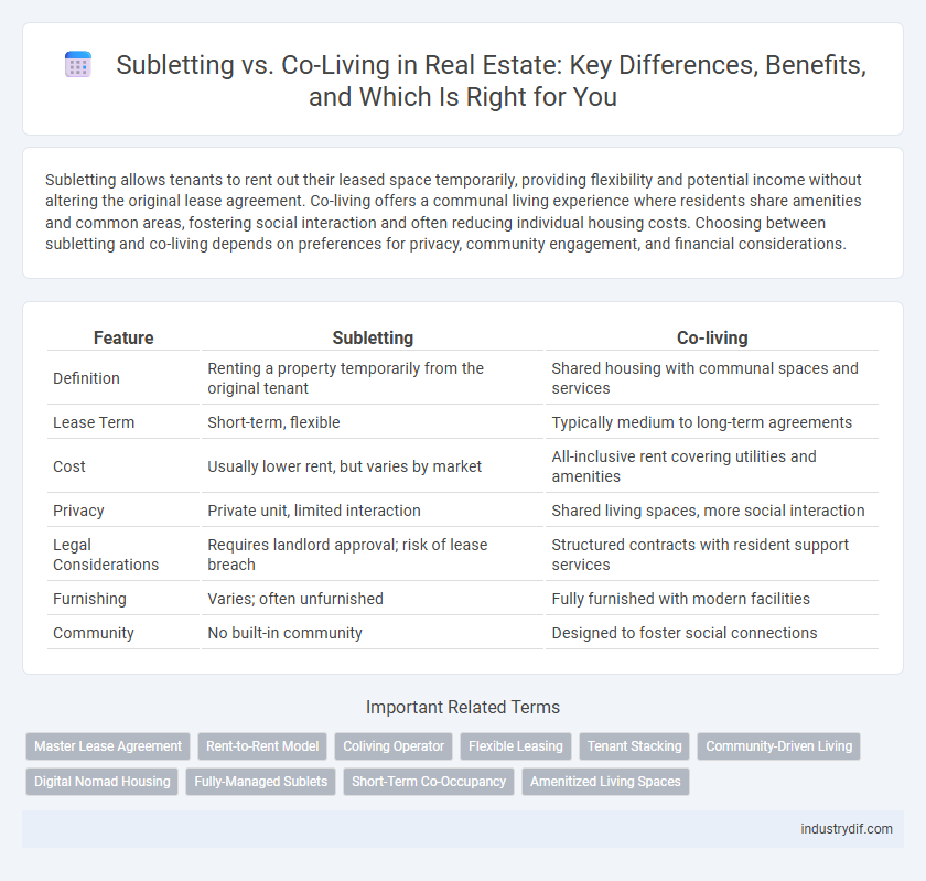 Subletting vs. Co-Living in Real Estate: Key Differences, Benefits, and Which Is Right for You