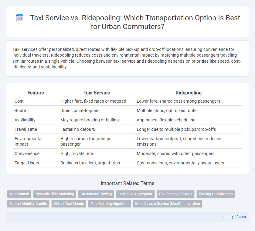 Taxi Service vs. Ridepooling: Which Transportation Option Is Best for Urban Commuters?