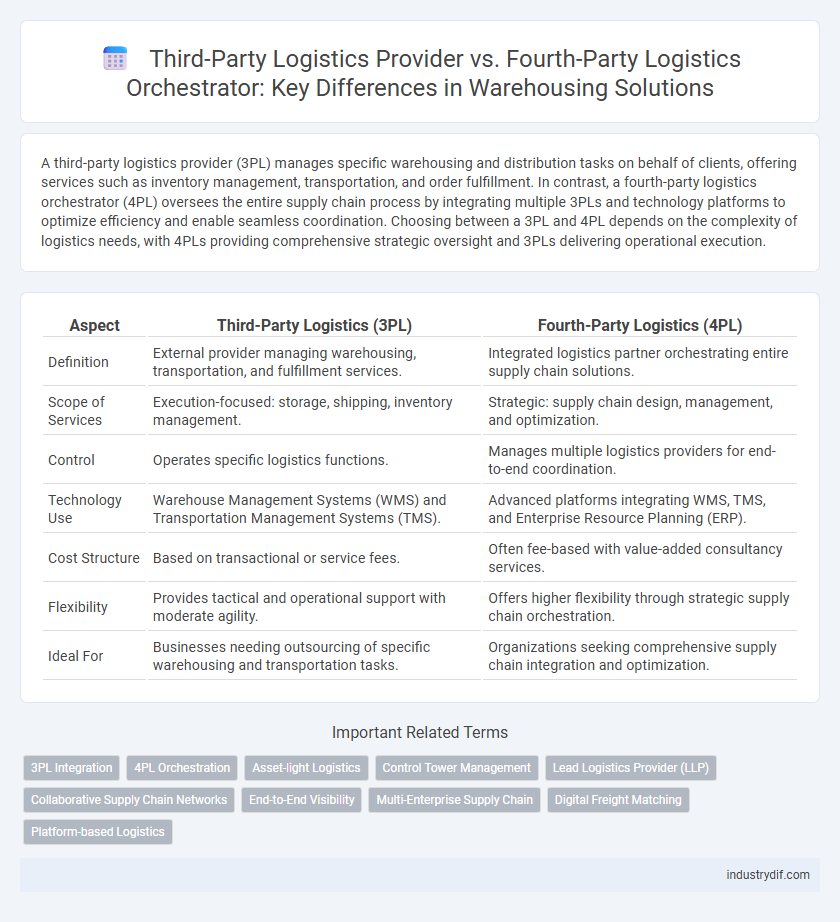 Third-Party Logistics Provider vs. Fourth-Party Logistics Orchestrator: Key Differences in Warehousing Solutions