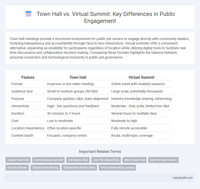 Town Hall vs. Virtual Summit: Key Differences in Public Engagement