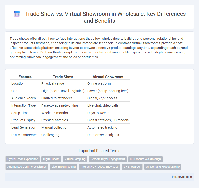 Trade Show vs. Virtual Showroom in Wholesale: Key Differences and Benefits