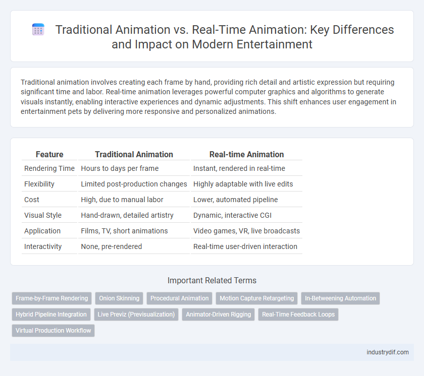Traditional Animation vs. Real-Time Animation: Key Differences and Impact on Modern Entertainment