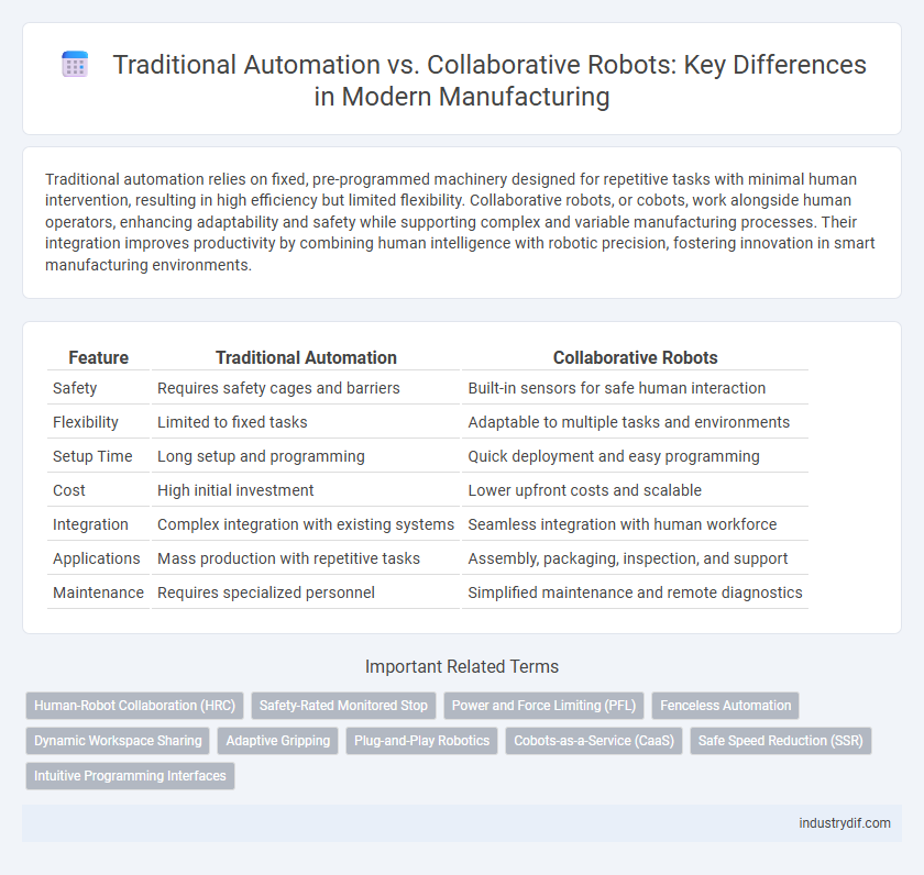Traditional Automation vs. Collaborative Robots: Key Differences in Modern Manufacturing