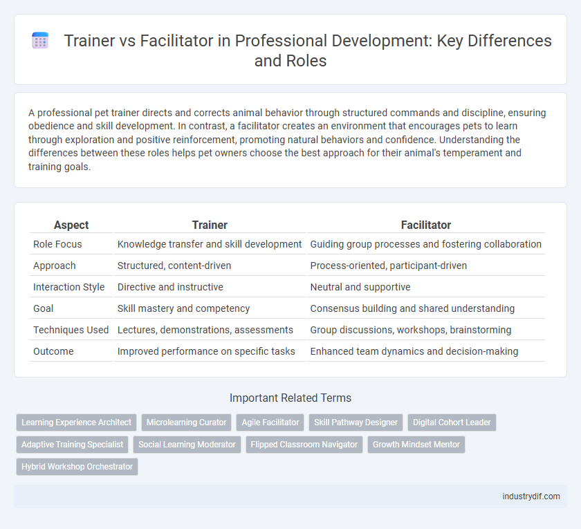 Trainer vs Facilitator in Professional Development: Key Differences and Roles