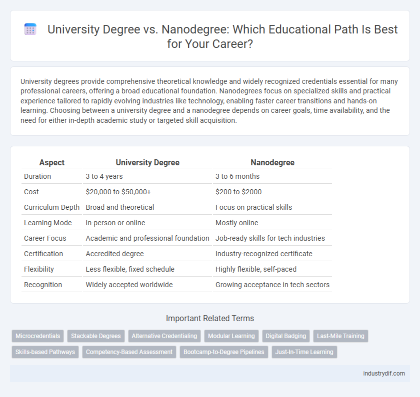 University Degree vs. Nanodegree: Which Educational Path Is Best for Your Career?
