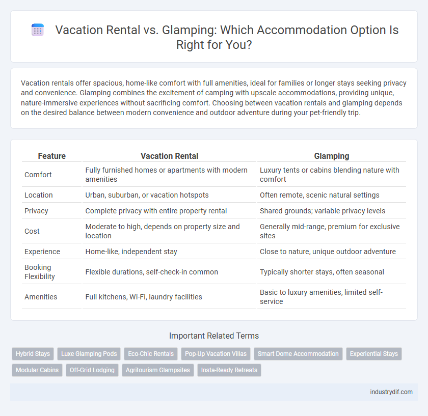 Vacation Rental vs. Glamping: Which Accommodation Option Is Right for You?