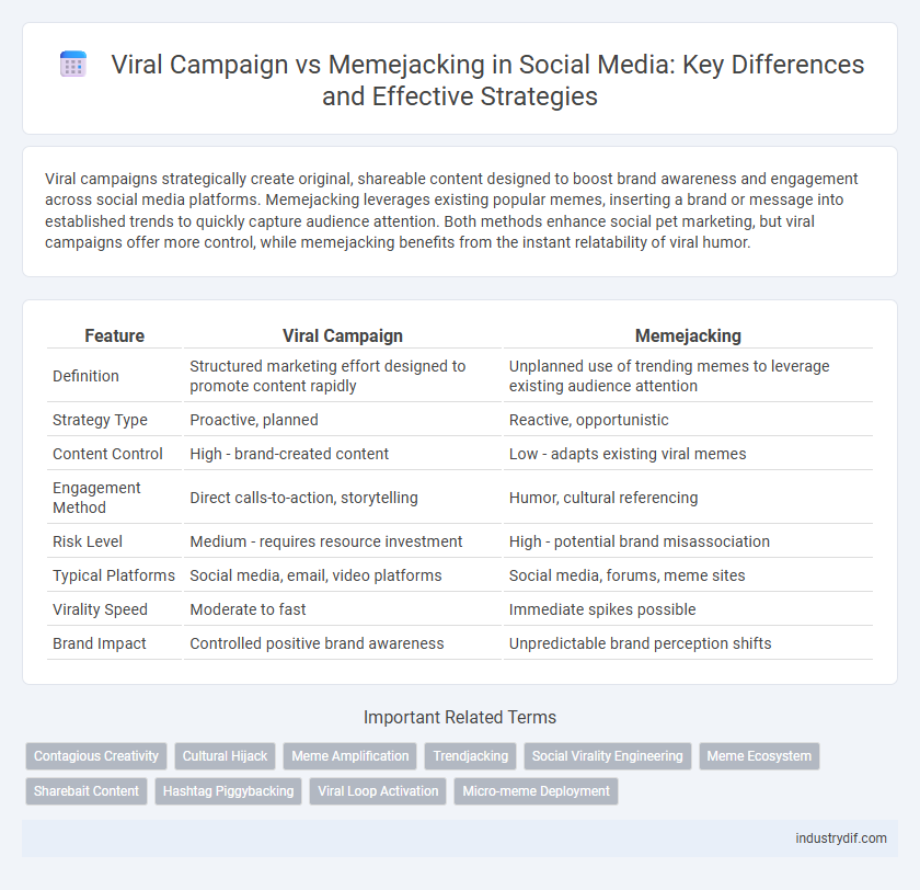 Viral Campaign vs Memejacking in Social Media: Key Differences and Effective Strategies