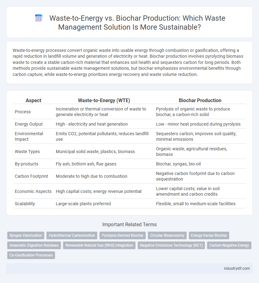 Waste-to-Energy vs. Biochar Production: Which Waste Management Solution Is More Sustainable?