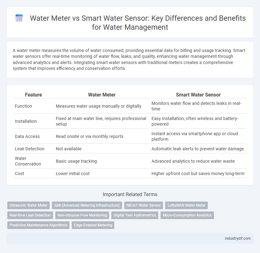 Water Meter vs Smart Water Sensor: Key Differences and Benefits for Water Management