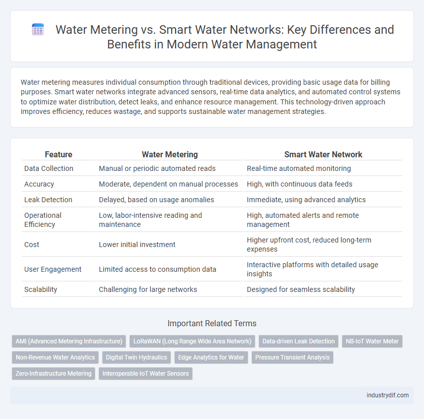 Water Metering vs. Smart Water Networks: Key Differences and Benefits in Modern Water Management