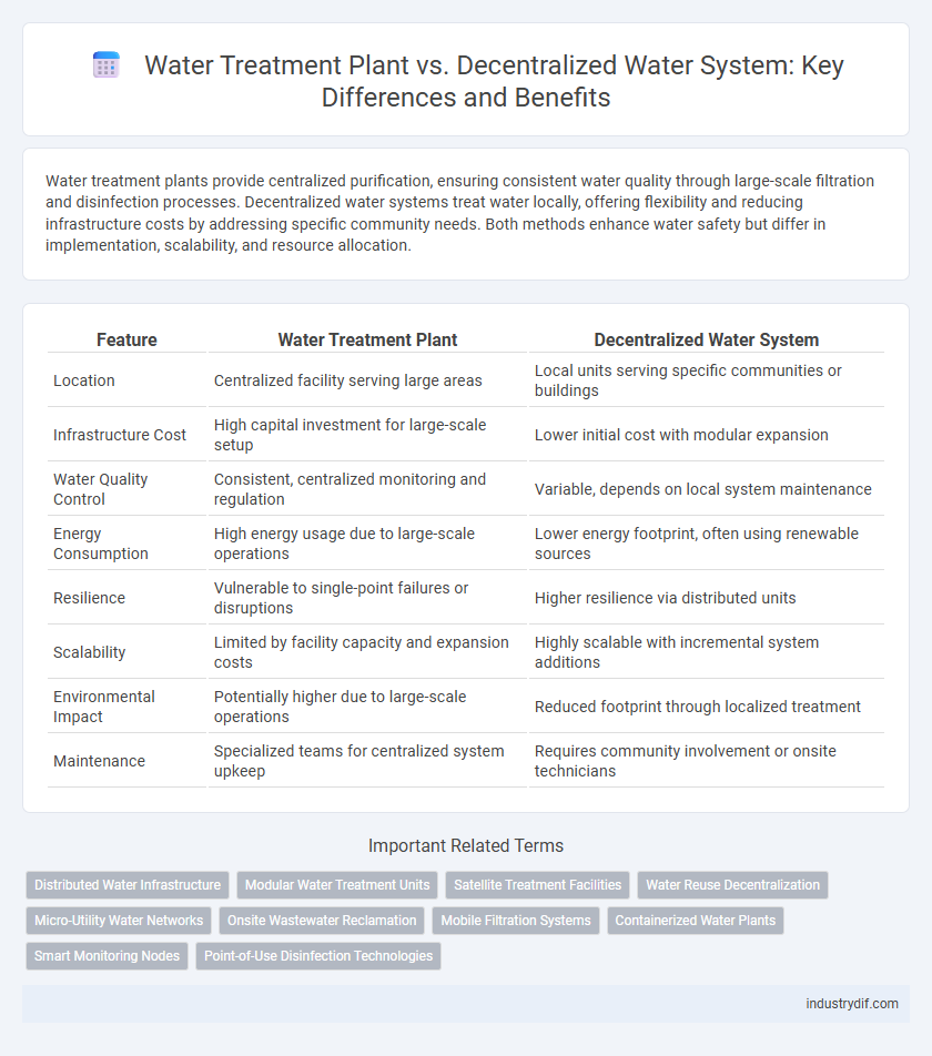 Water Treatment Plant vs. Decentralized Water System: Key Differences and Benefits