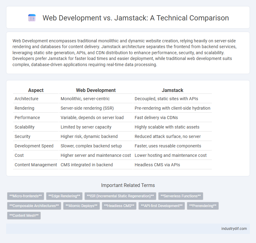 Web Development vs. Jamstack: A Technical Comparison