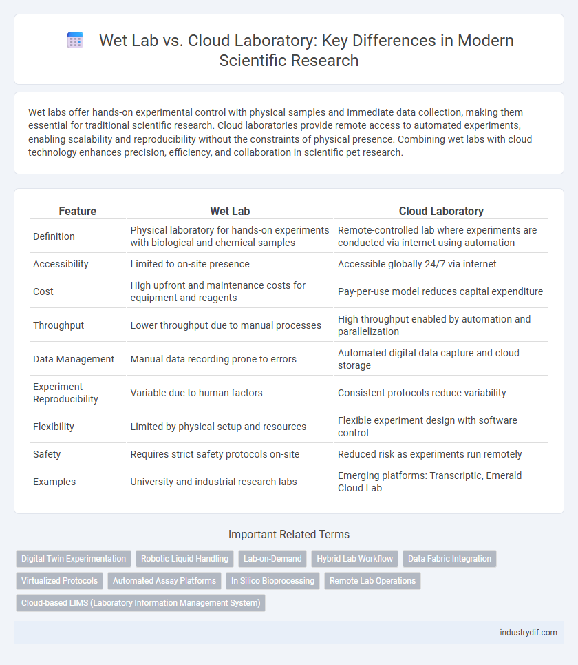 Wet Lab vs. Cloud Laboratory: Key Differences in Modern Scientific Research