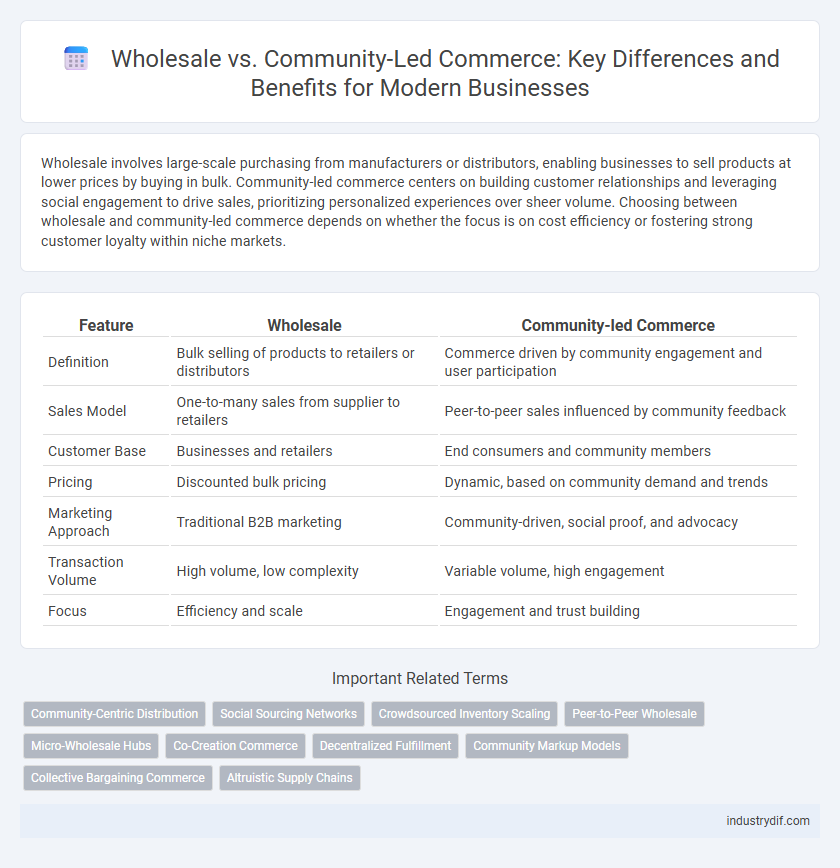 Wholesale vs. Community-Led Commerce: Key Differences and Benefits for Modern Businesses