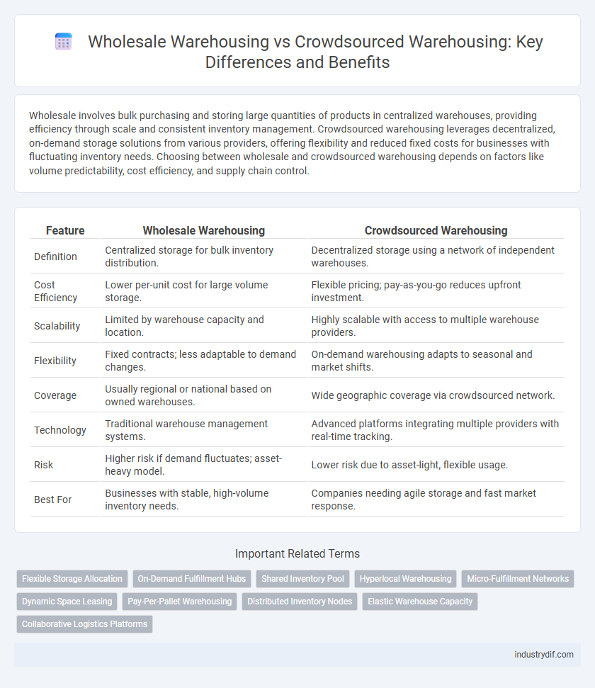 Wholesale Warehousing vs Crowdsourced Warehousing: Key Differences and Benefits