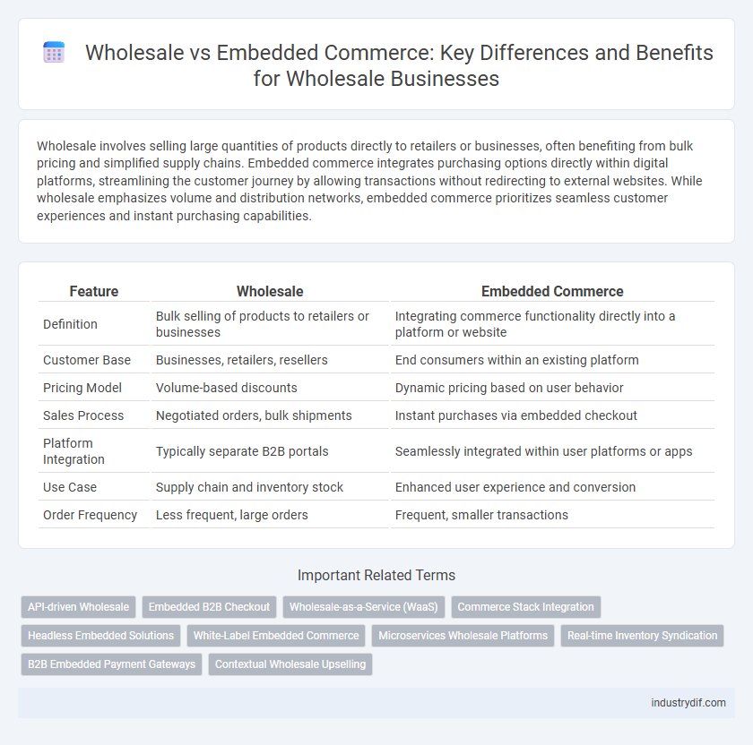 Wholesale vs Embedded Commerce: Key Differences and Benefits for Wholesale Businesses