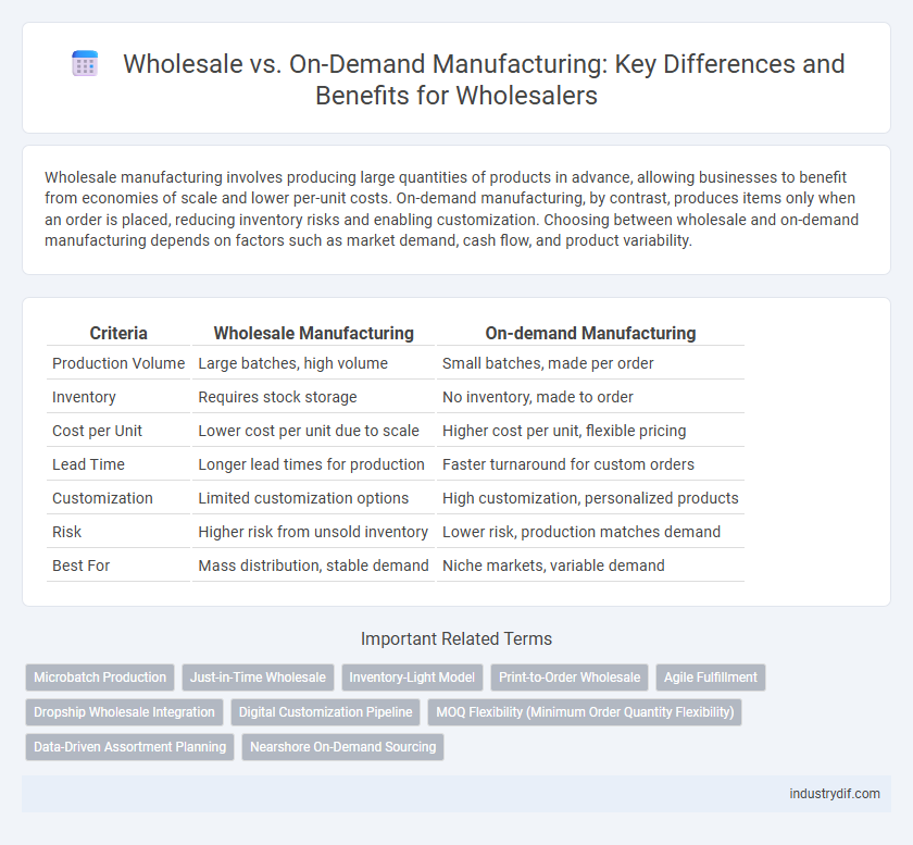 Wholesale vs. On-Demand Manufacturing: Key Differences and Benefits for Wholesalers