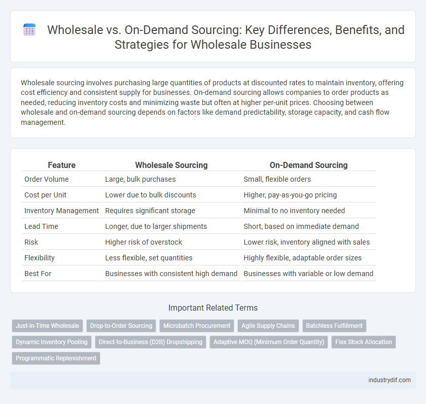 Wholesale vs. On-Demand Sourcing: Key Differences, Benefits, and Strategies for Wholesale Businesses