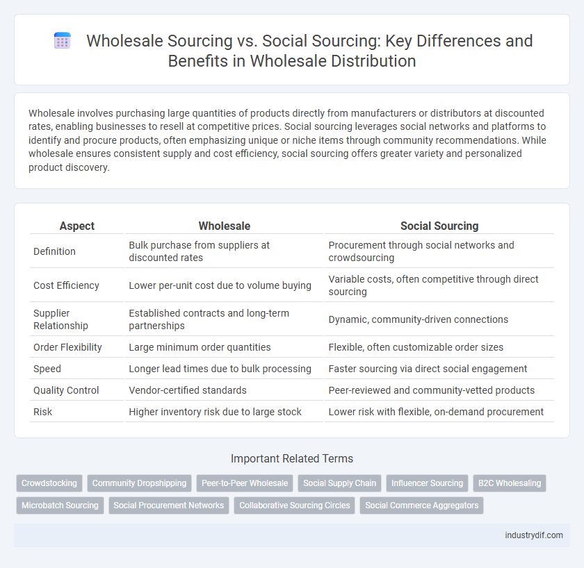 Wholesale Sourcing vs. Social Sourcing: Key Differences and Benefits in Wholesale Distribution