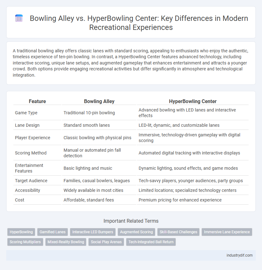 Bowling Alley vs. HyperBowling Center: Key Differences in Modern Recreational Experiences