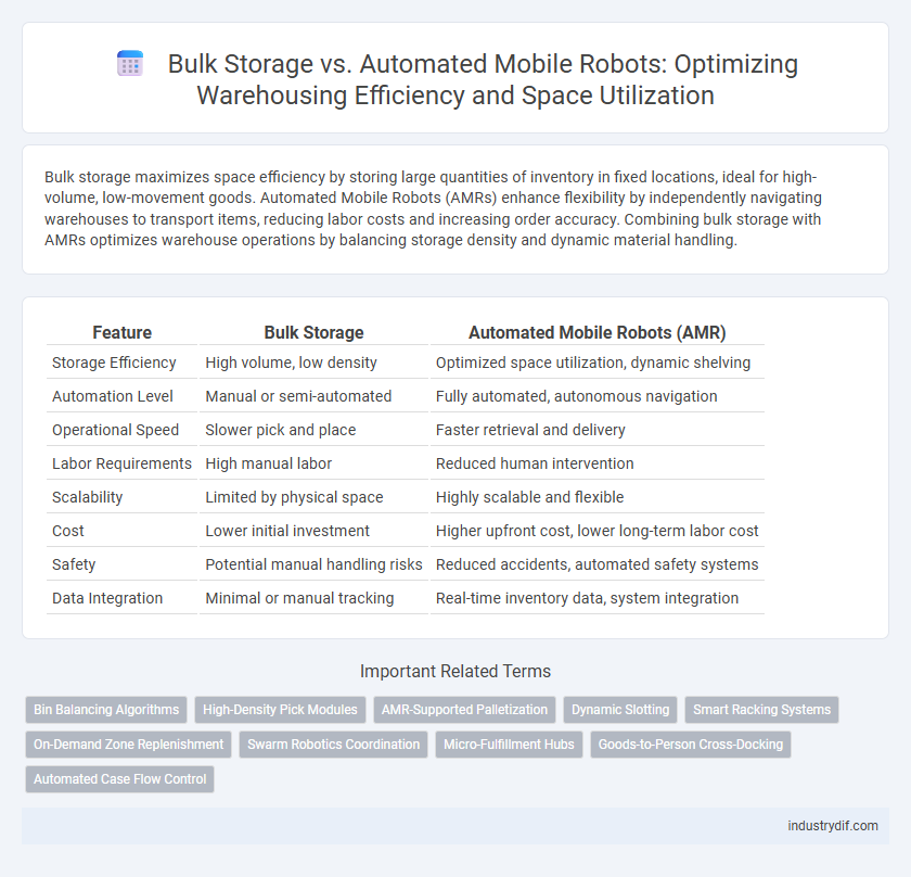 Bulk Storage vs. Automated Mobile Robots: Optimizing Warehousing Efficiency and Space Utilization