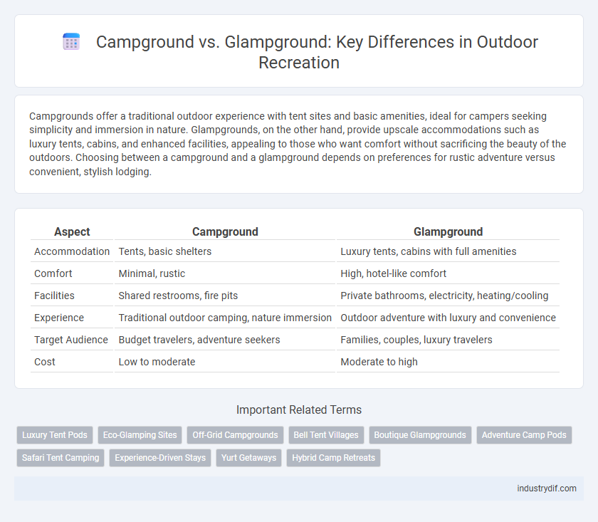 Campground vs. Glampground: Key Differences in Outdoor Recreation