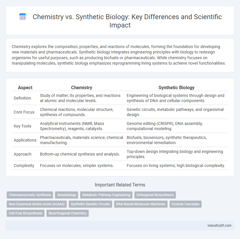 Chemistry vs. Synthetic Biology: Key Differences and Scientific Impact