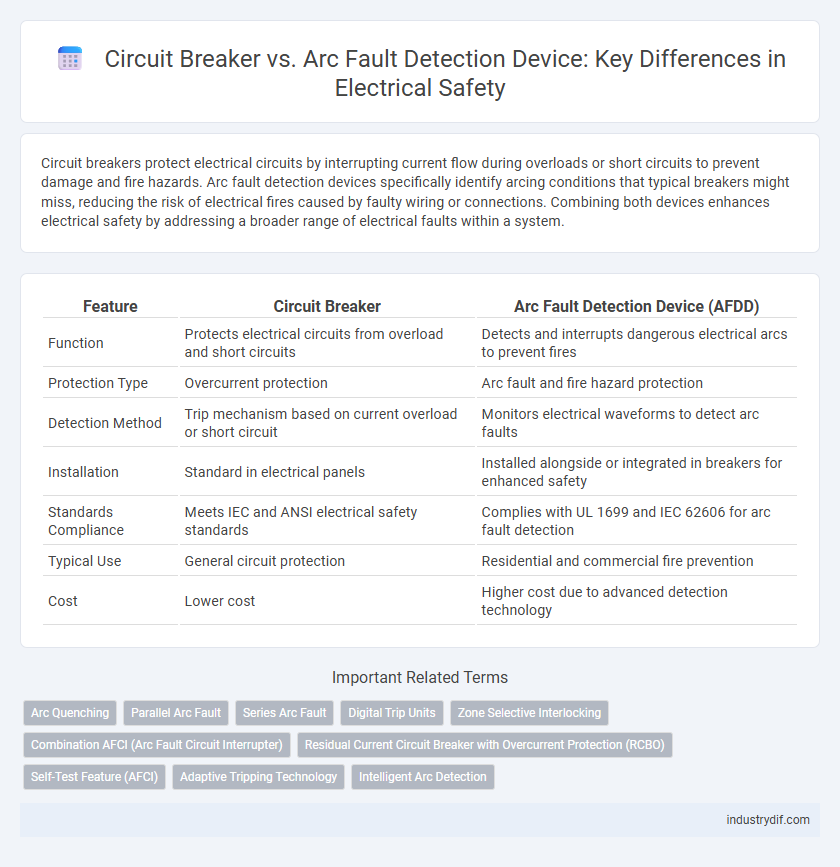 Circuit Breaker vs. Arc Fault Detection Device: Key Differences in Electrical Safety
