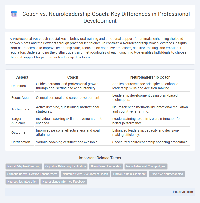 Coach vs. Neuroleadership Coach: Key Differences in Professional Development