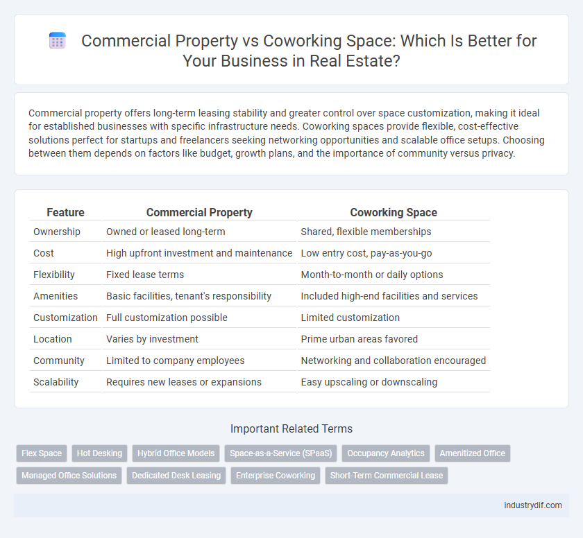 Commercial Property vs Coworking Space: Which Is Better for Your Business in Real Estate?