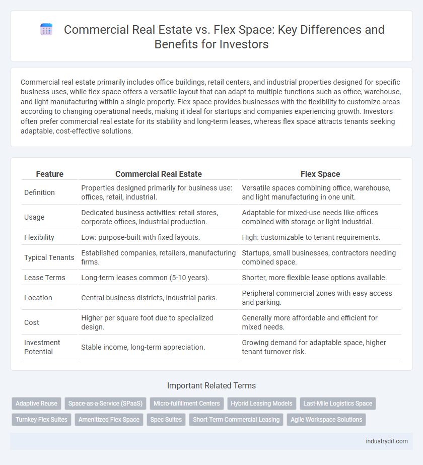 Commercial Real Estate vs. Flex Space: Key Differences and Benefits for Investors