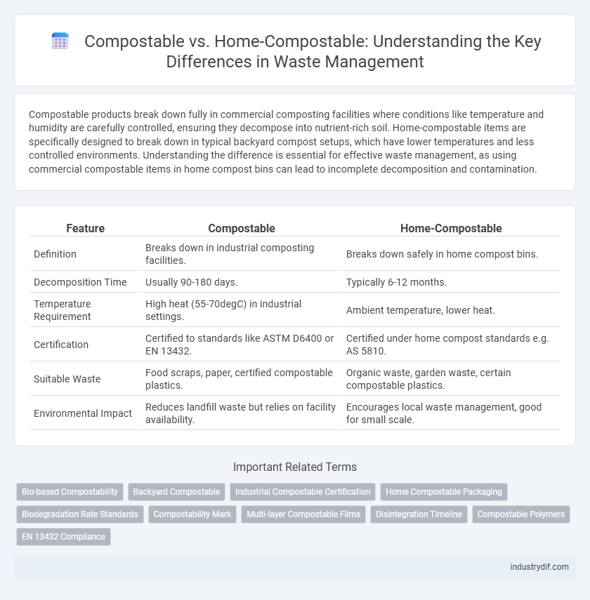 Compostable vs. Home-Compostable: Understanding the Key Differences in Waste Management