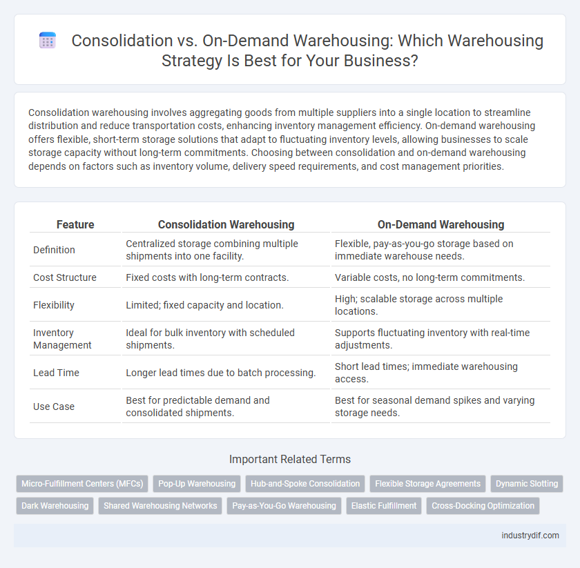 Consolidation vs. On-Demand Warehousing: Which Warehousing Strategy Is Best for Your Business?