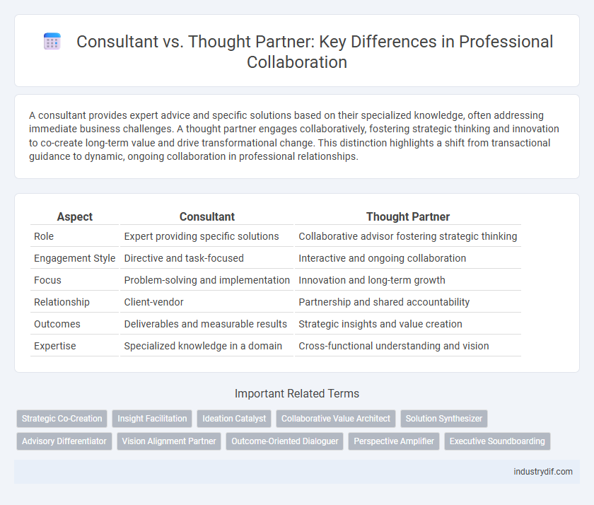 Consultant vs. Thought Partner: Key Differences in Professional Collaboration