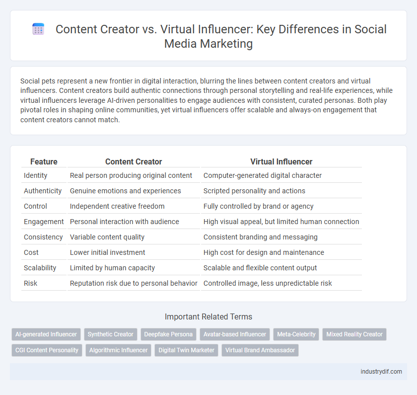 Content Creator vs. Virtual Influencer: Key Differences in Social Media Marketing