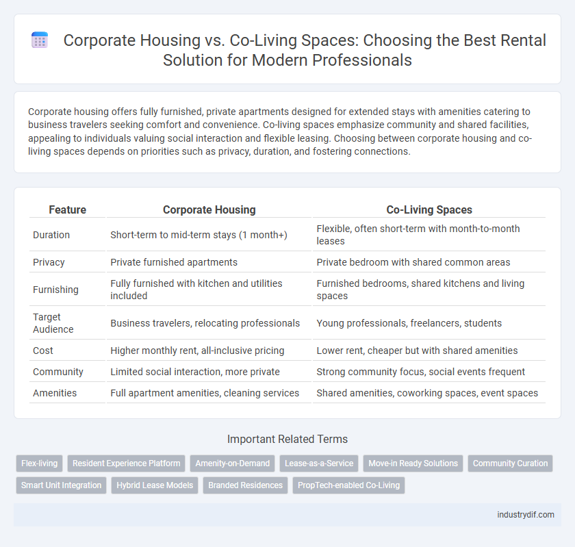 Corporate Housing vs. Co-Living Spaces: Choosing the Best Rental Solution for Modern Professionals