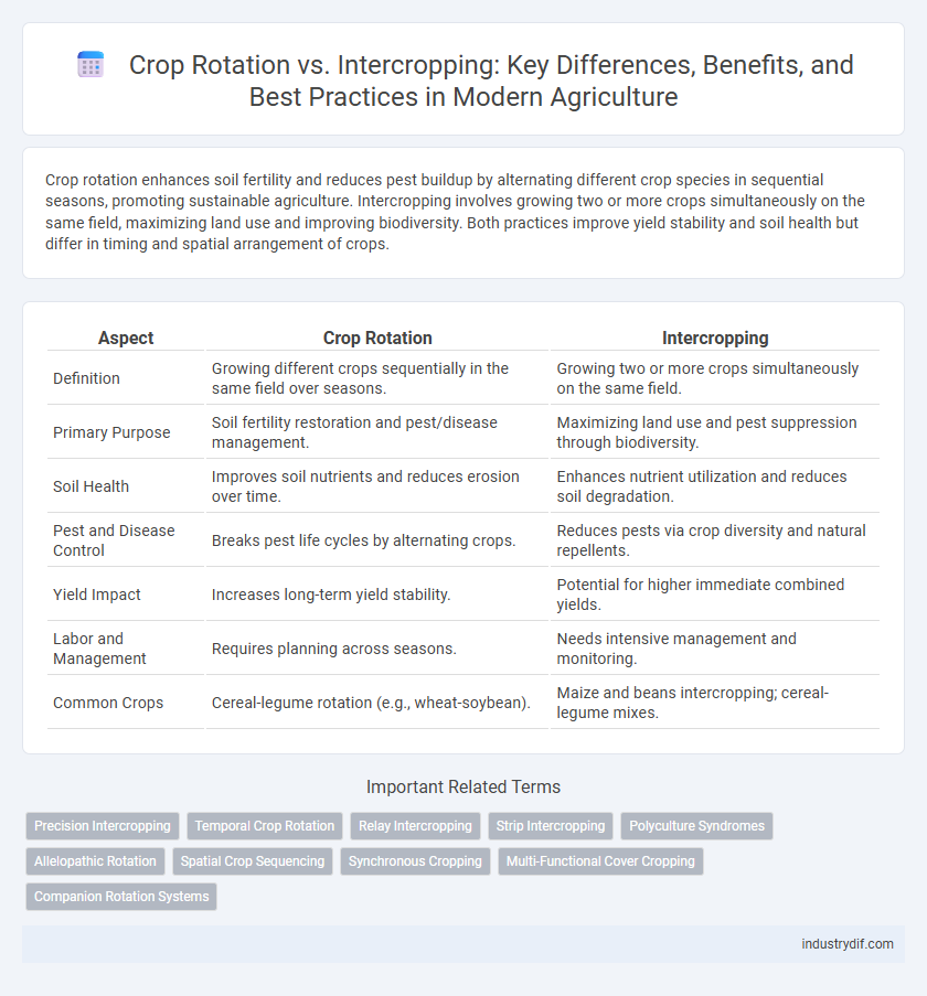 Crop Rotation vs. Intercropping: Key Differences, Benefits, and Best Practices in Modern Agriculture