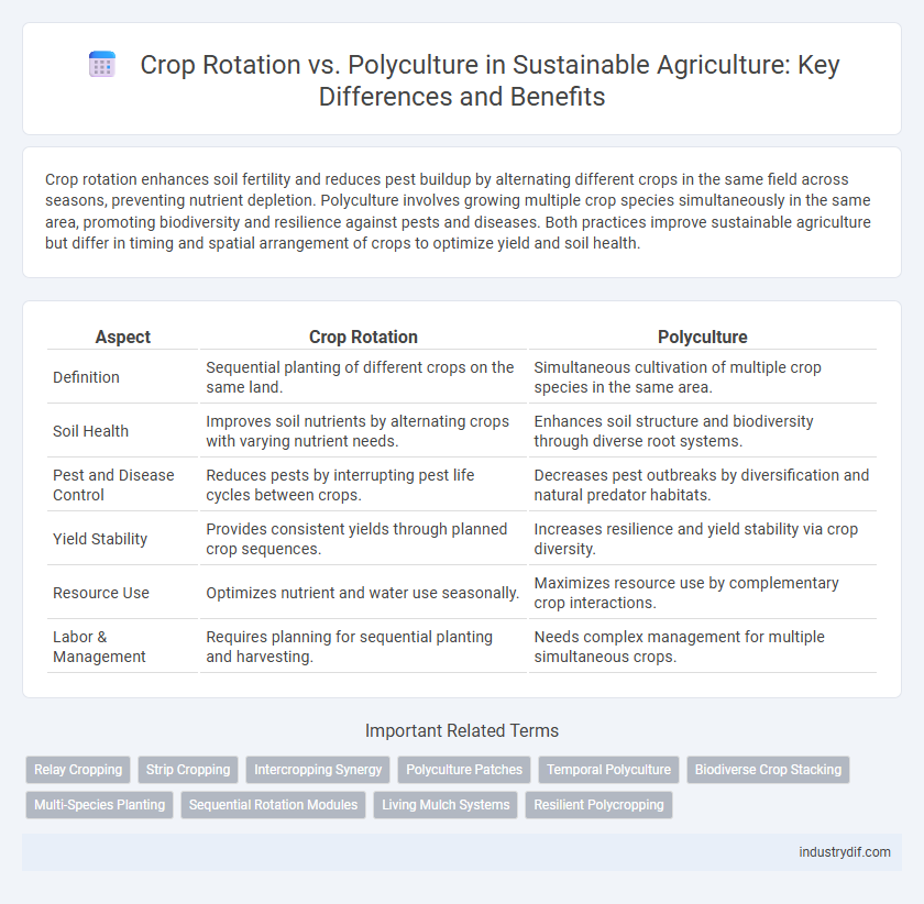 Crop Rotation vs. Polyculture in Sustainable Agriculture: Key Differences and Benefits
