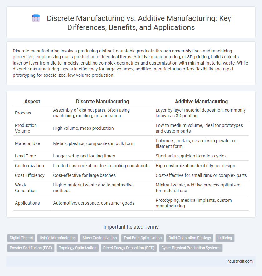 Discrete Manufacturing vs. Additive Manufacturing: Key Differences, Benefits, and Applications