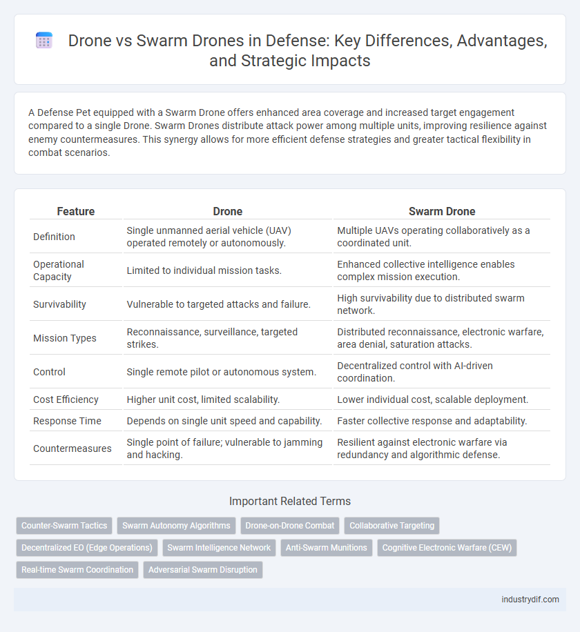 Drone vs Swarm Drones in Defense: Key Differences, Advantages, and Strategic Impacts