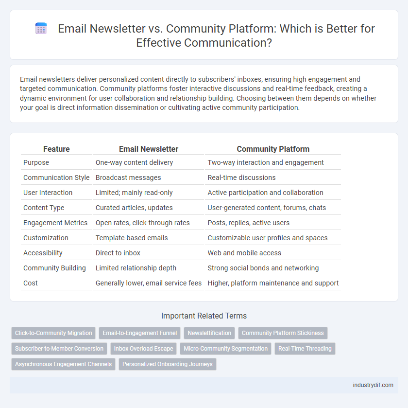 Email Newsletter vs. Community Platform: Which is Better for Effective Communication?