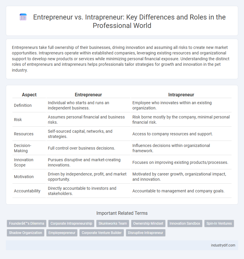 Entrepreneur vs. Intrapreneur: Key Differences and Roles in the Professional World