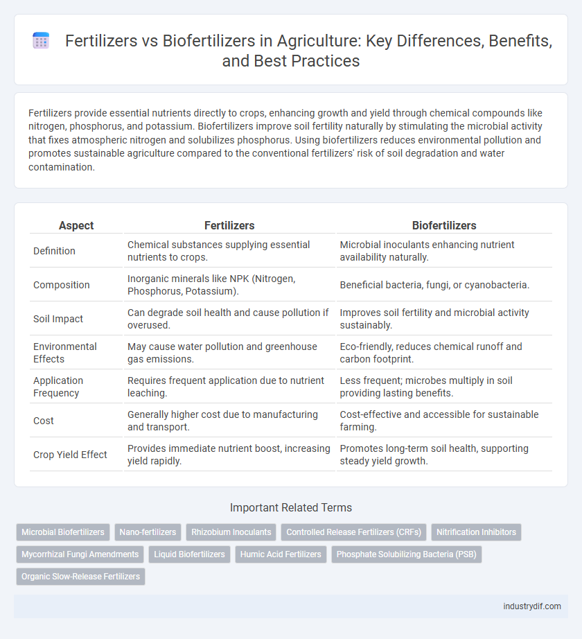 Fertilizers vs Biofertilizers in Agriculture: Key Differences, Benefits, and Best Practices