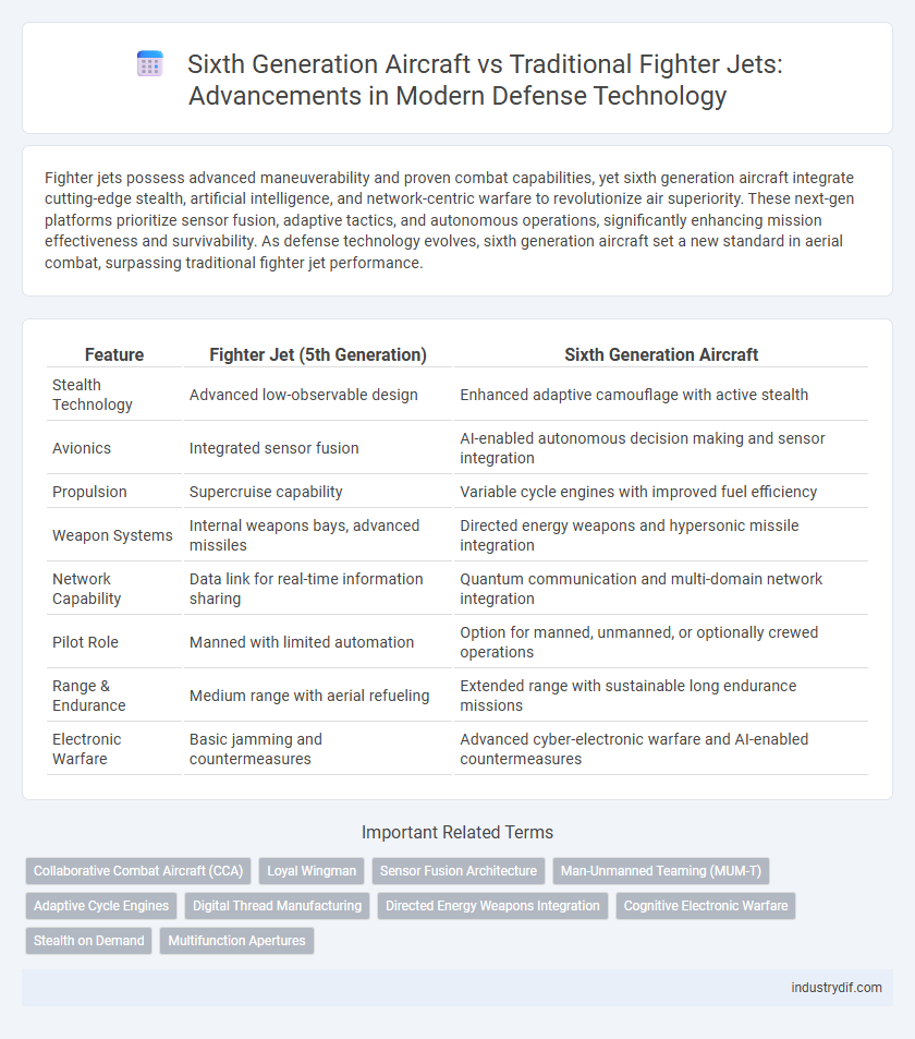 Sixth Generation Aircraft vs Traditional Fighter Jets: Advancements in Modern Defense Technology