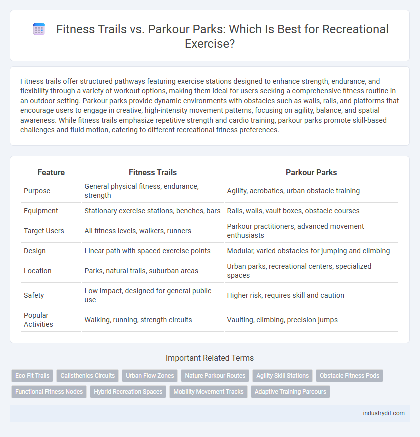 Fitness Trails vs. Parkour Parks: Which Is Best for Recreational Exercise?