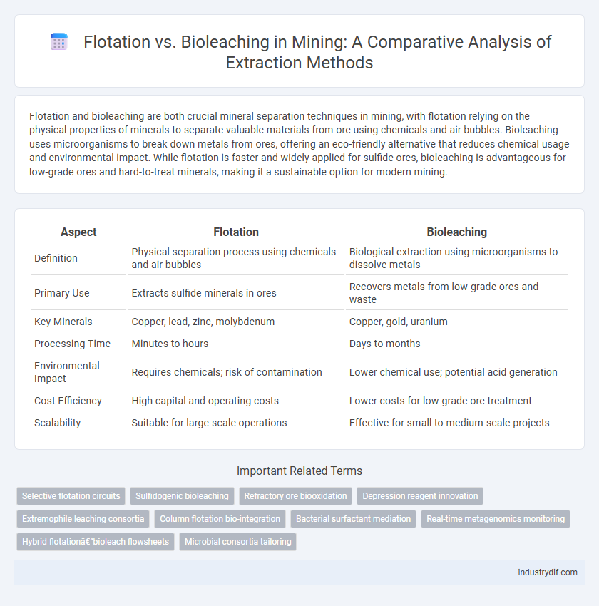 Flotation vs. Bioleaching in Mining: A Comparative Analysis of Extraction Methods
