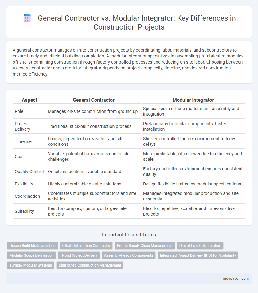 General Contractor vs. Modular Integrator: Key Differences in Construction Projects